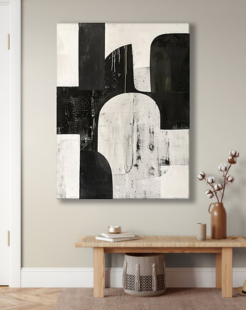 Geometria natury - Obraz na płótnie - Druk Blejtrama, Minimalizm, Loft #38, Black Sapphire Art