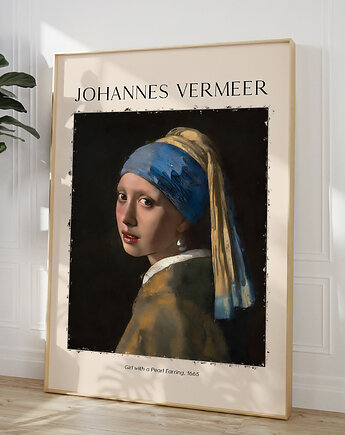 Plakat Reprodukcja Johannes Vermeer - Dziewczyna z perłą, OKAZJE - Prezent na Dzień Kobiet