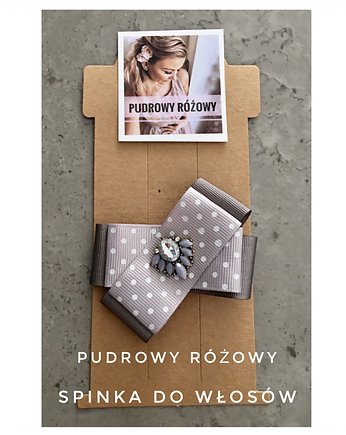 Biżuteryjna spinka do włosów New, Pudrowy Różowy