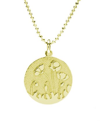 MAKI- naszyjnik srebro, złoto, róż, ISSI Jewelry
