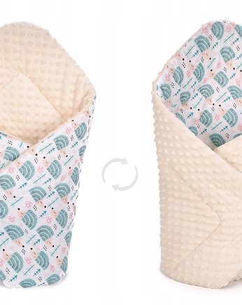 ROŻEK BECIK NIEMOWLĘCY OTULACZ MINKY wzór R009, Baby Love Decor