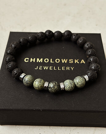 Bransoletka męska Serpentynit, Chmolowska Jewellery
