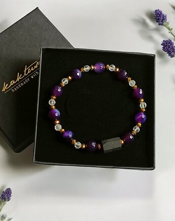 OCHRONA oczyszczenie RÓWNOWAGA :: turmalin, kryształ górski, agat, hematyt, kaktusia