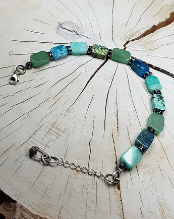 Bransoletka talizman ochronny kamienie szczęścia bs16, JanArt