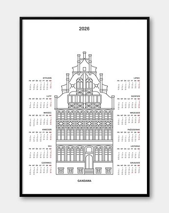 Kalendarz Gandawa 2026, Pracownia Och Art