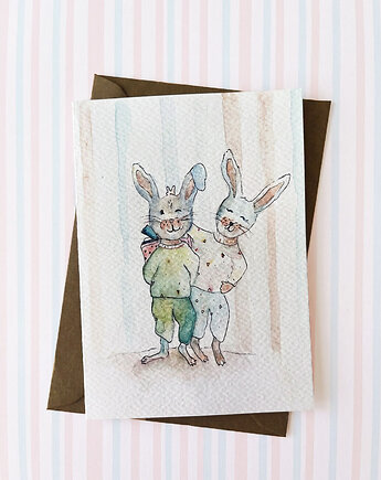 Kartka Urodzinowa Zajączek, Tworyzglowy