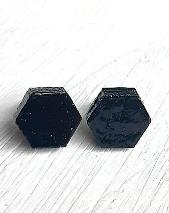 Wkrętki Heksagon czarny, inka76