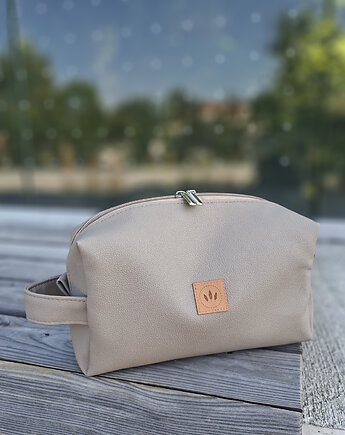 REZERWACJA Duża kosmetyczka z plecionki, sabi tatka