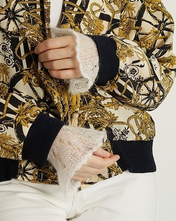 Mankiety z koronką ecru, MonDu