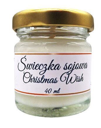 Świeczka Sojowa Christmas Wish 40 ml , Sklep Angelos