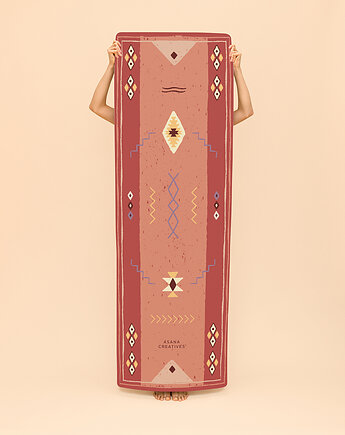 Mata do jogi kauczukowa antypoślizgowa Marrakesz 3mm, Asana Creatives