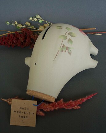 Świnka Skarbonka PiggyB seria RETRO oliwkowa, Mazurek and things