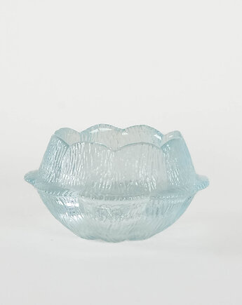 Misa szklana, duński design, lata 80, Holmegaard,  Sidse Werner, Przetwory design