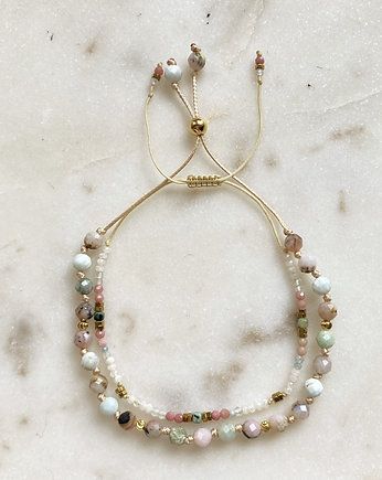 Zestaw- Wiosenna Energia- Larimar & Opal, Ili arte biju