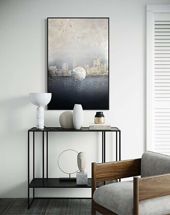 Obraz "Full moon" 80x120, Anna Maria Majkutewicz