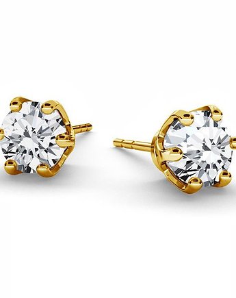 Kolczyki DIAMENCIKI - srebro, złoto, różowe złoto, ISSI Jewelry