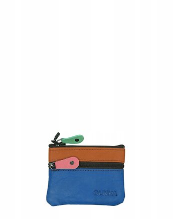 Saszetka skórzana skóra naturalna na klucze bilon poręczna OLIVKA, Olivka Warsaw