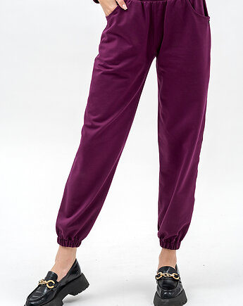 Dresowe spodnie damskie ,,SEHER" bakłażan, 3 for U