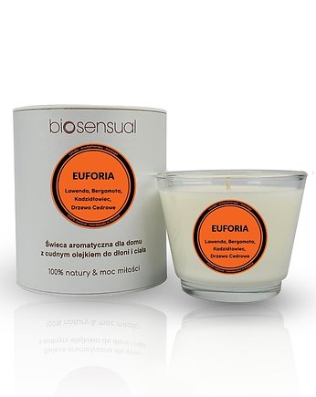 Świeca do masażu i aromaterapii EUFORIA 80g, Biosensual
