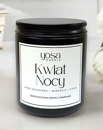 Świeca Sojowa Kwiat Nocy 250ml, Yosa Candle