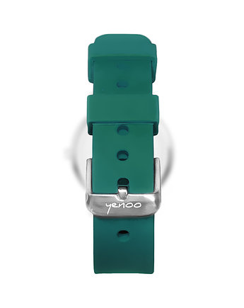 Pasek do zegarka - silikonowy, zielony, yenoo