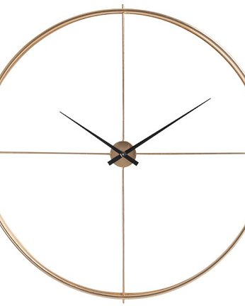 Zegar ścienny, okrągły, złoty, vintage 128cm, Home Design