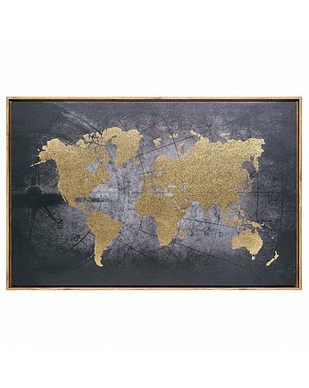 Dekoracja Ścienna Płótno Mapa Świata, MIA home
