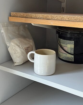 Kubek Ceramiczny Biały MUG 300 ml  SA, POTPOTSTUDIO