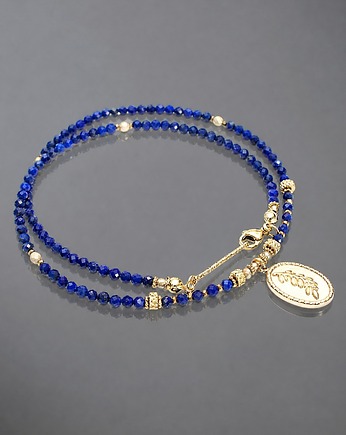 Lapis lazuli  vol. 23 /choker/ 24.04.26 - Szlachetna kolekcja, KiKa pracownia
