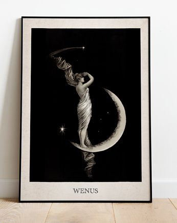 Plakat vintage księżyc astrologia - WENUS, Storelia