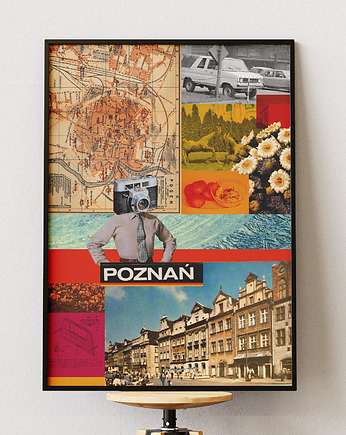 Plakat Poznań - Kolaż Fine Art - Wielkopolska, DAPIDOKA