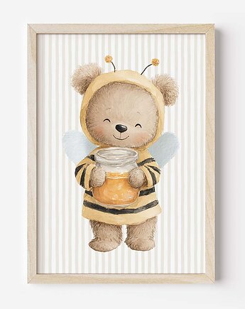 Plakat Na Ścianę Dla Dzieci Pszczółkowi Przyjaciele nr. 3, Dekoracjan