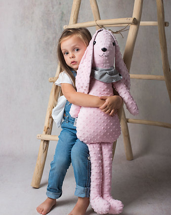 Przytulanka dziecięca królik duży w apaszce, Atelier Malego Designu