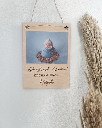 Drewniana tabliczka dla Dziadków, Winietka dekoruje