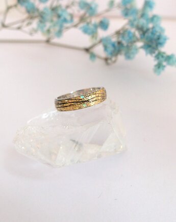 Obrączka z sierścią, 4 Seasons Jewelry