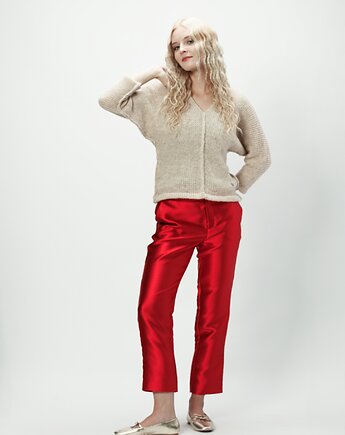 Alpaka sweter Liliana - beżowy, YOU by Tokarska