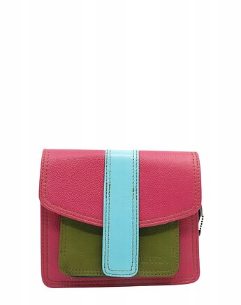 Torebka damska skórzana z klapką regulowany pasek na ramię OLIVKA, Olivka Warsaw