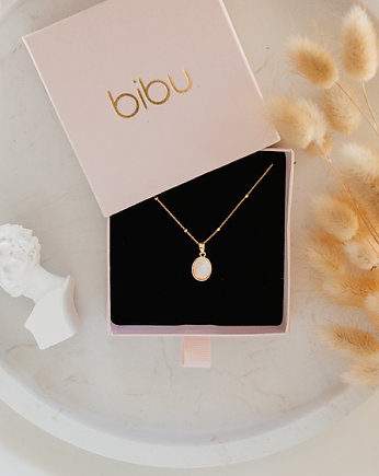 Łańcuszek z zawieszką owal., Bibu bijoux