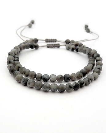 Matowe kamienie norweskie Komplet bransoletek, galeria nuit
