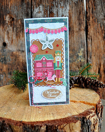 Kartka świąteczna, mamuta