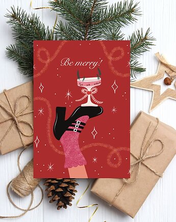 Kartka świąteczna Be Merry, Maya Design