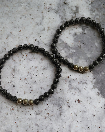 KOMPLET dla PARY : piryt & lawa, kaktusia