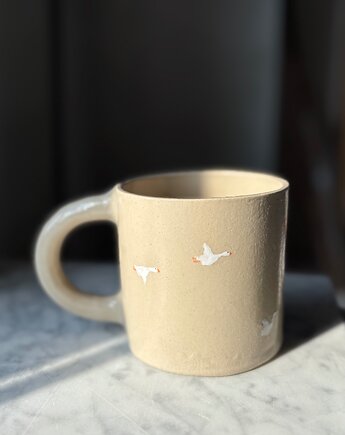 Duży Ceramiczny Kubek Handmade 450 ml z Gąskami, Maison Fragile