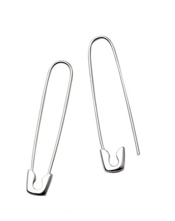 Modne kolczyki srebrne długie agrafki agrafka, Czaki Bransoletki