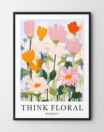 Plakat Jasne malarskie kwiaty, OKAZJE - Prezent na Parapetówkę