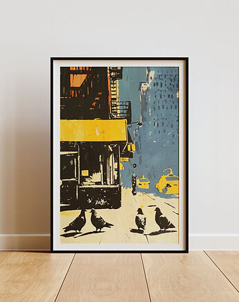 Plakat - NYC pigeon gang, Harry Monkey