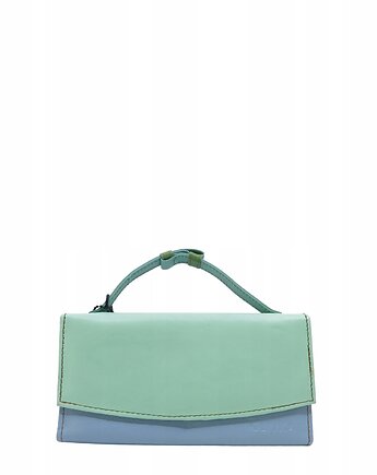 Portfel damski skórzany ze skrawków rączka dużo przegródek eko OLIVKA, Olivka Warsaw