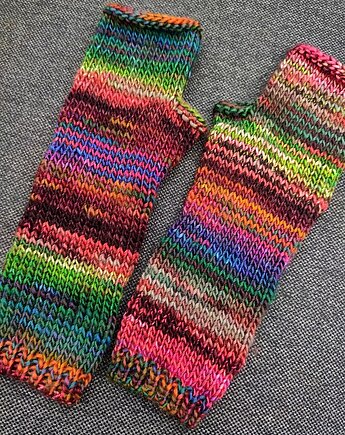 Mix kwiecisty / mitenki, agat handmade