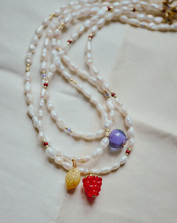 Malinka, naszyjnik z pereł, Okruszek Biżuteria