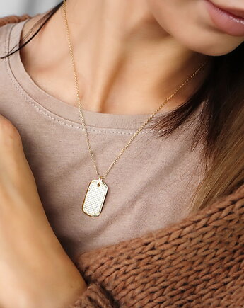 Naszyjnik Everlasting cyrkonie srebro 925 pozłacane, Coccola JEWELLERY